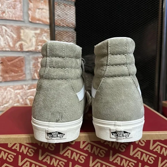 Vans Sk8 hi pig suede moss gray